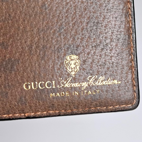 Gucci Beige and Brown Wallet and check book - Picture 6 of 7